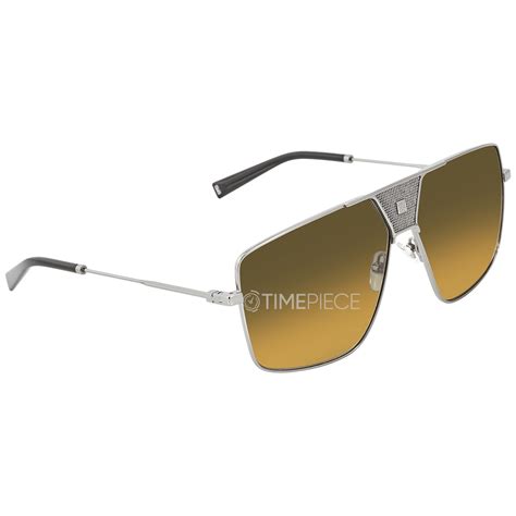 givenchy gv 7162/s|Givenchy Brown Ochra Rectangular Unisex Sunglasses GV .